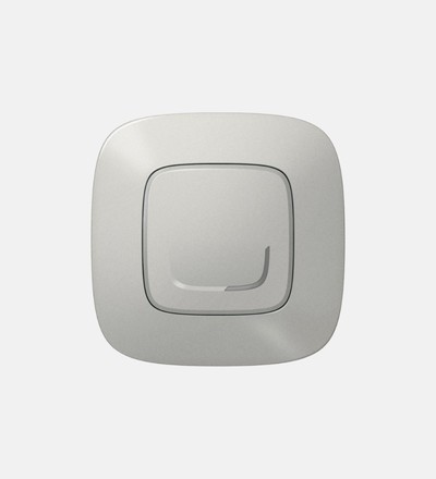 Купить Выключатель одноклавишный беспроводной Legrand Valena Allure NETATMO (алюминий) для системы умного дома в интернет-магазине умной техники ALLSMART в Минске