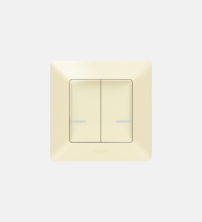Купить Выключатель двухклавишный беспроводной Legrand Valena Life NETATMO (слоновая кость) для системы умного дома в интернет-магазине умной техники ALLSMART в Минске