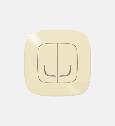 Купить Выключатель двухклавишный беспроводной Legrand Valena Allure NETATMO (слоновая кость) для системы умного дома в интернет-магазине умной техники ALLSMART в Минске