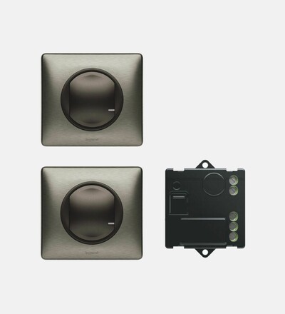 Купить Дополнительный набор для управления освещением с 2х мест Legrand NETATMO Celiane (графит) в интернет-магазине умной техники ALLSMART в Минске