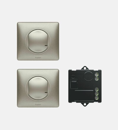 Купить Дополнительный набор для управления освещением с 2х мест Legrand NETATMO Celiane (титан) в интернет-магазине умной техники ALLSMART в Минске