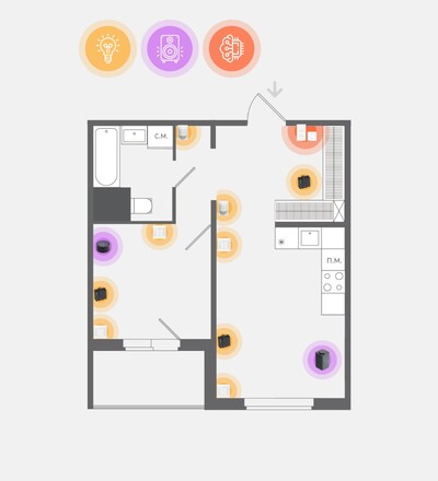Купить Комплект Умного дома Legrand NETATMO для 2-х комнатной квартиры в интернет-магазине умной техники ALLSMART в Минске