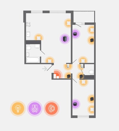 Купить Комплект Умного дома Legrand NETATMO для 3-х комнатной квартиры в интернет-магазине умной техники ALLSMART в Минске