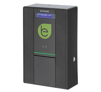 Купить Зарядное устройство BE-W, Тип2, 22kW (32A, 400VAC 3P+N+E), с розеткой, LCD, антрацит, 235x370x115mm, IK08, IP54 в интернет-магазине умной техники ALLSMART в Минске